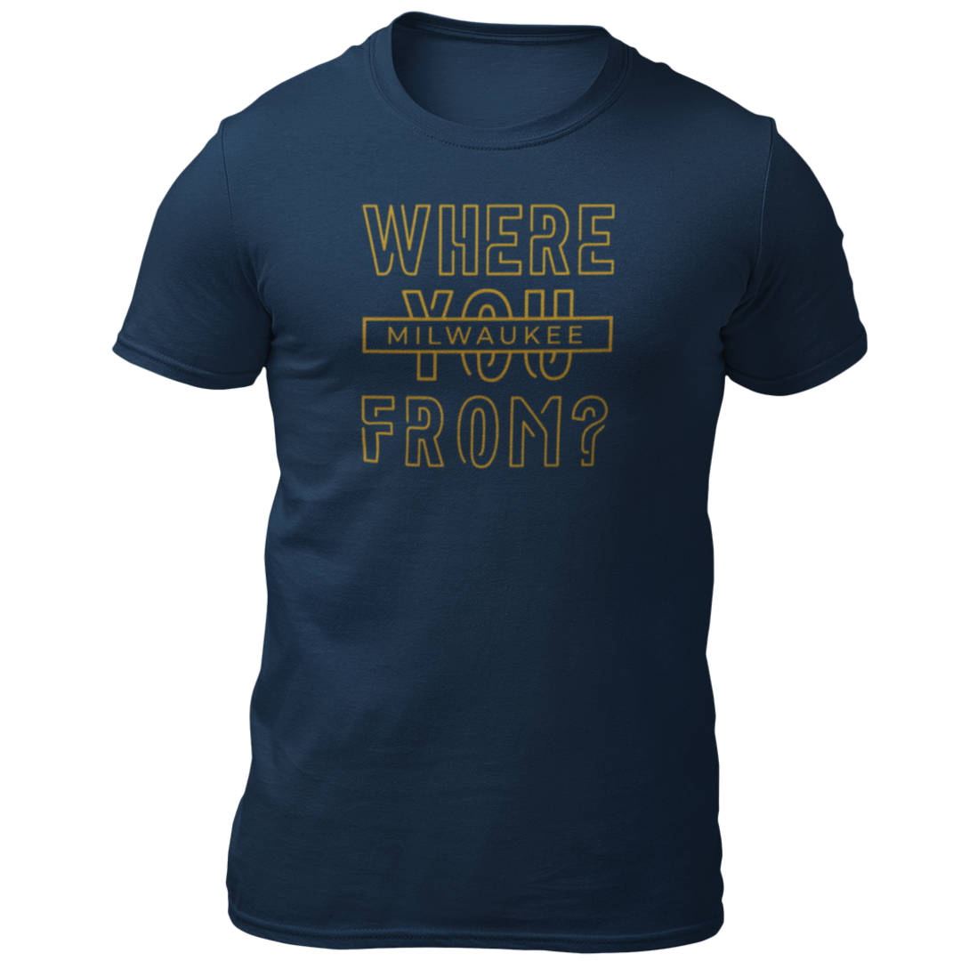 Customizable Block Where You From - Tee